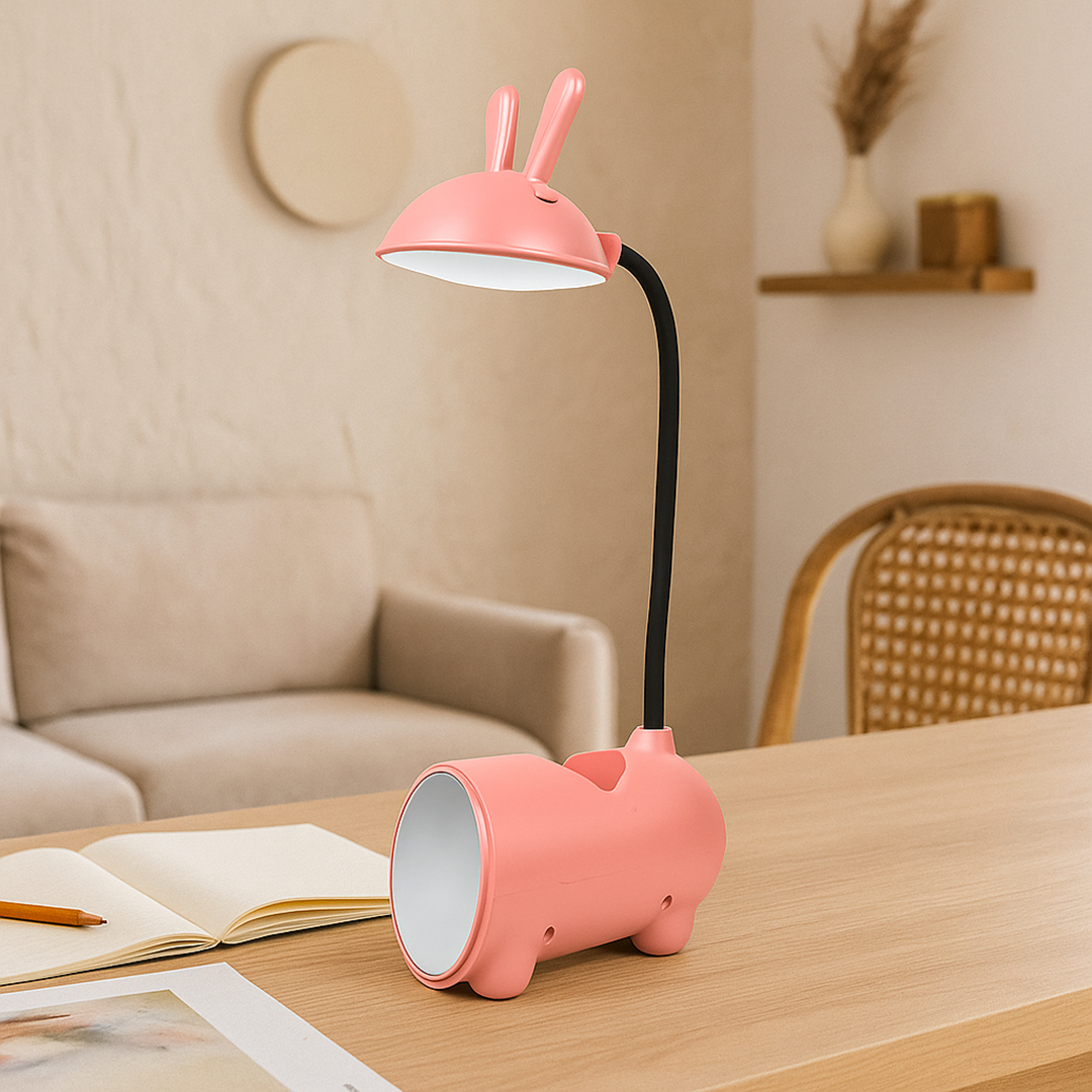 Lámpara de Mesa Escritorio con Forma de Conejo | Control Táctil