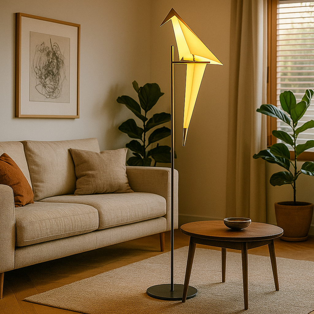 Lámpara Magnética Decorativa con Forma de Pájaro | Estilo Origami