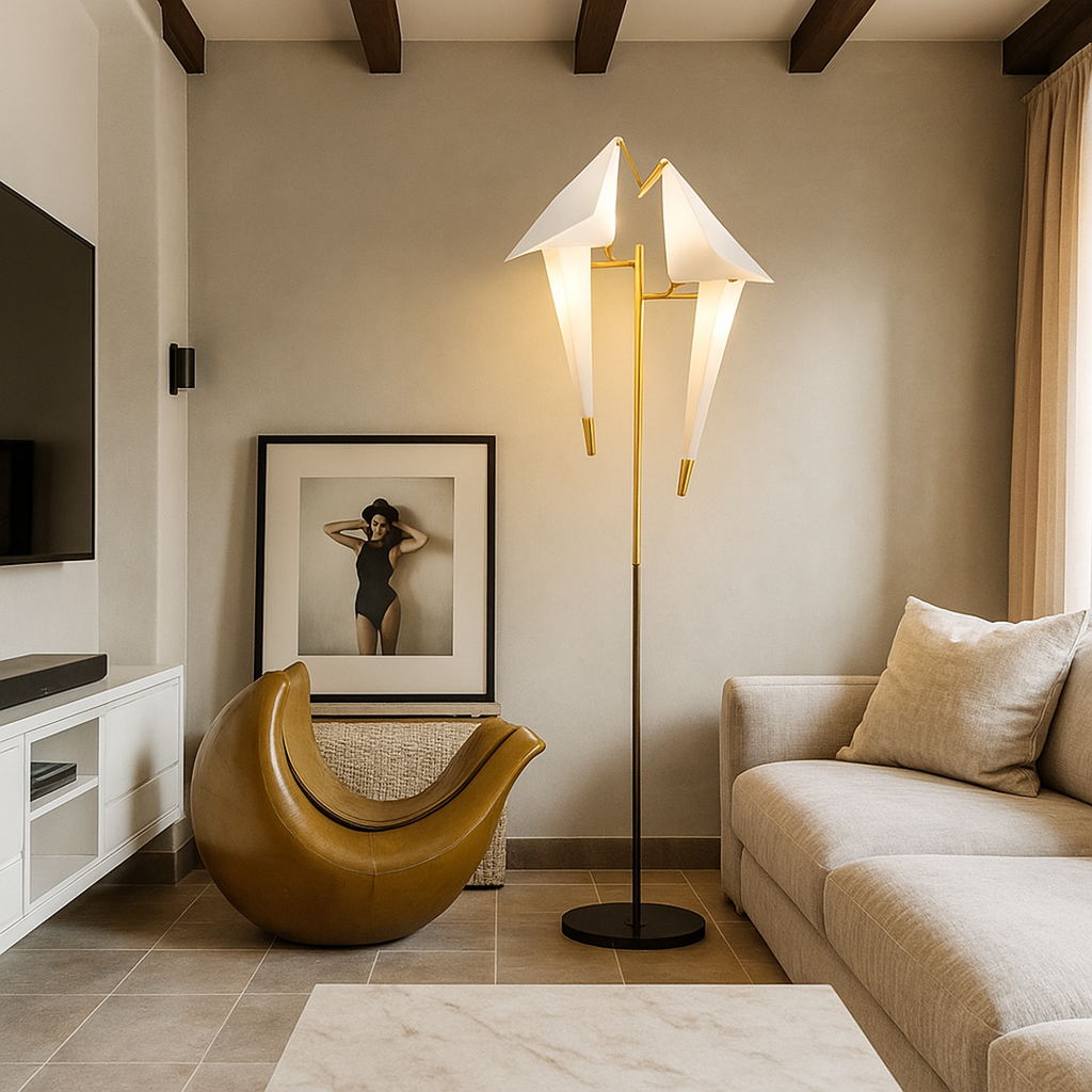 Lámpara Magnética Decorativa con Forma de Pájaro | Estilo Origami