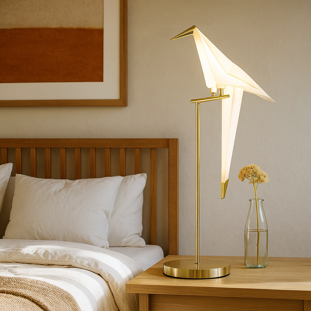 Lámpara Magnética Decorativa con Forma de Pájaro | Estilo Origami