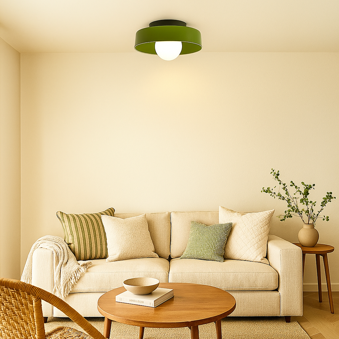 Lámpara de Techo LED Redonda Empotrada Moderna de Vidrio | Para Cocina