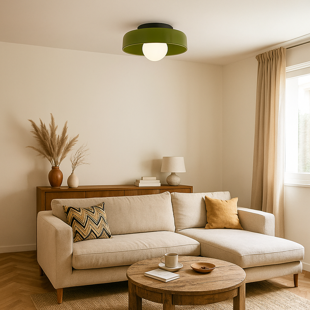 Lámpara de Techo LED Redonda Empotrada Moderna de Vidrio | Para Cocina