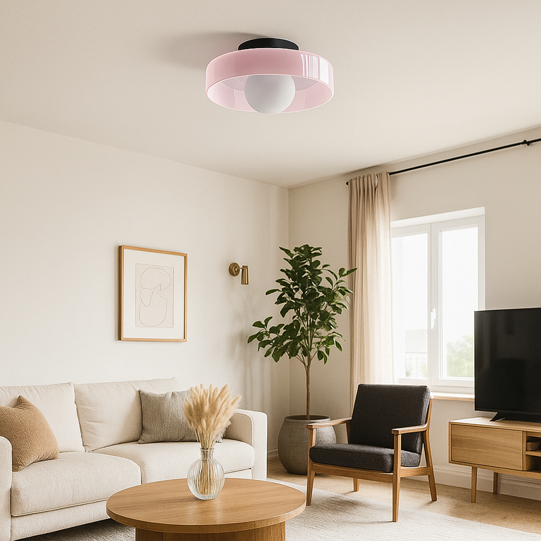 Lámpara de Techo LED Redonda Empotrada Moderna de Vidrio | Para Cocina