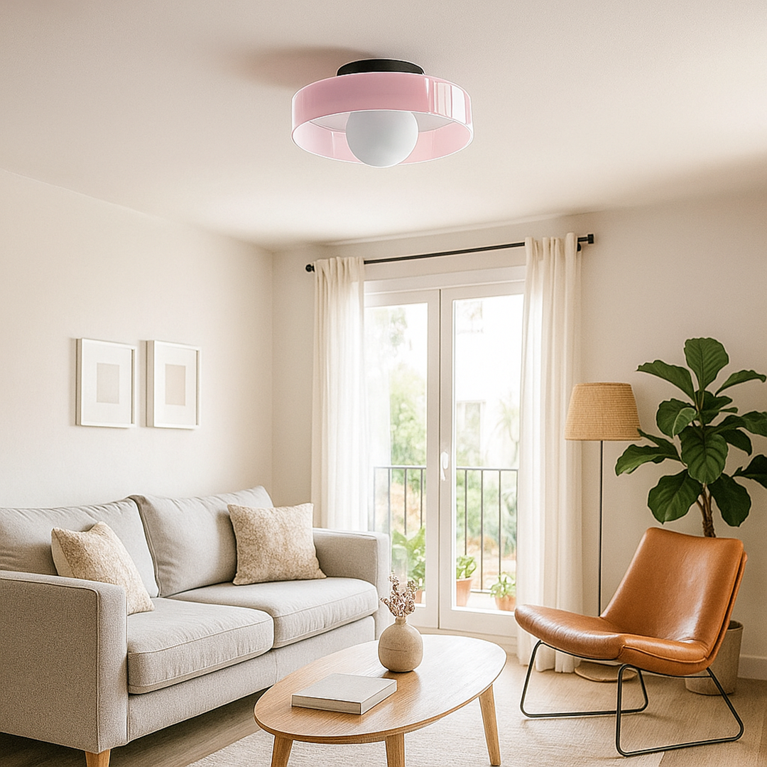 Lámpara de Techo LED Redonda Empotrada Moderna de Vidrio | Para Cocina