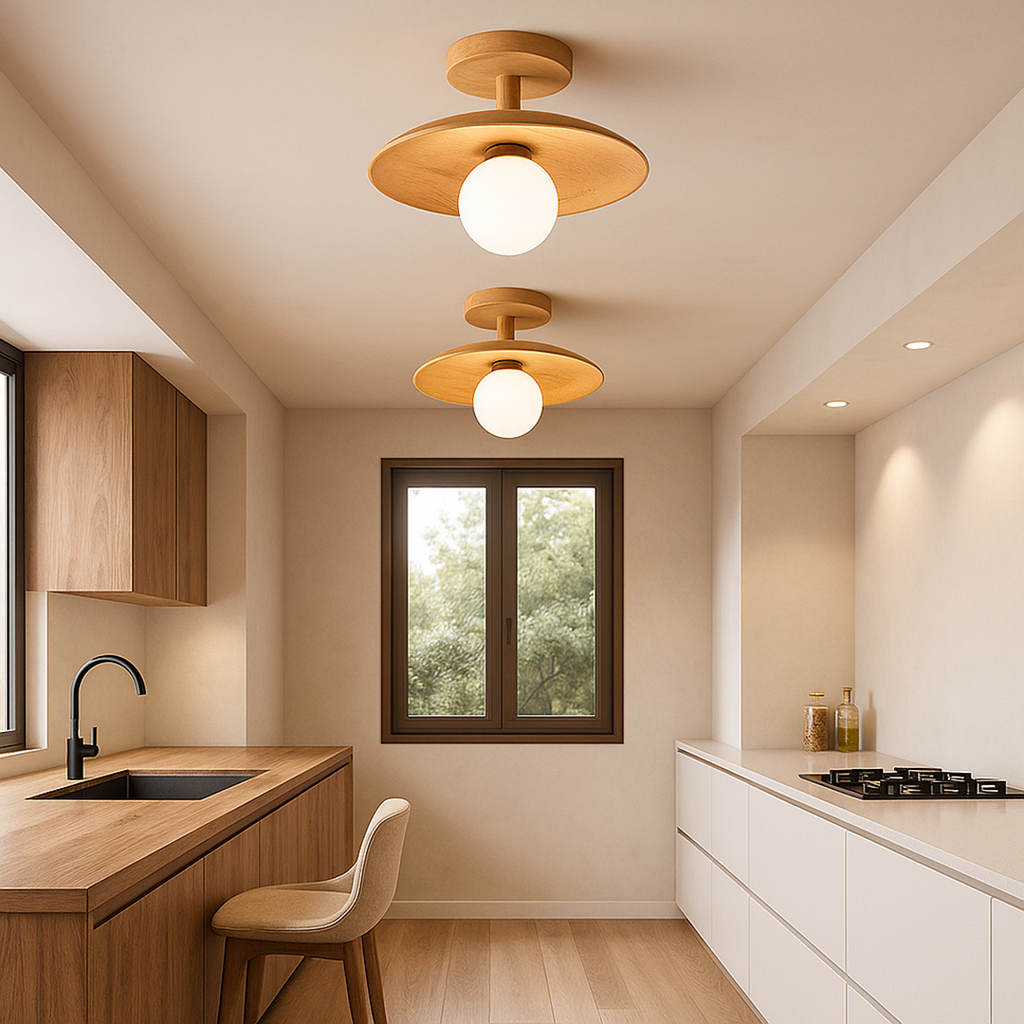 Lámpara de Techo Japonesa Tradicional | Para Salón