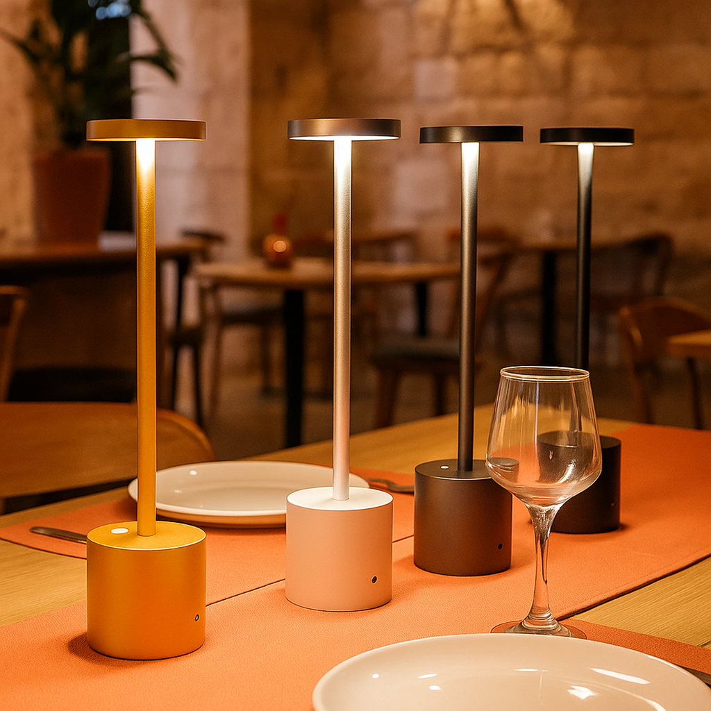 Rechargeable Table Lamps for Restaurants | Modern Design