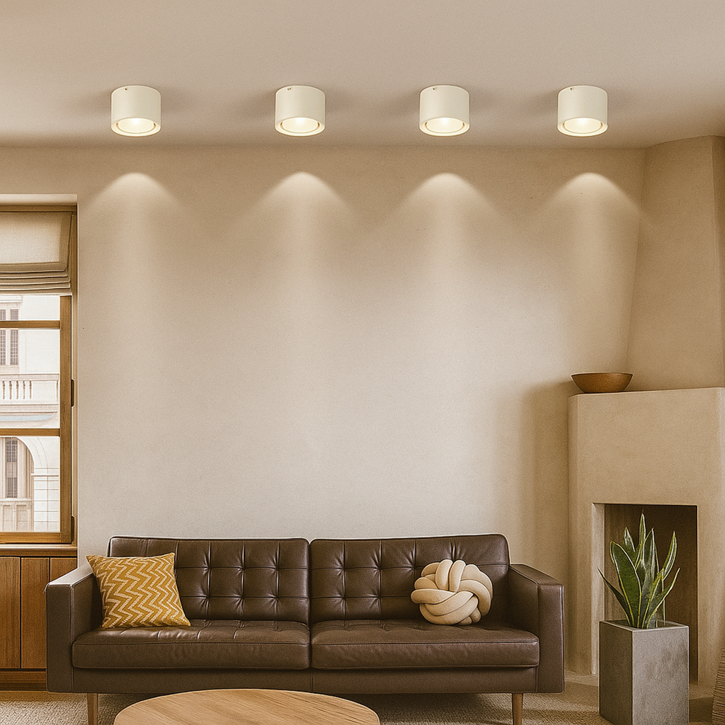 Lámpara de Techo Nórdica LED | Reflector Cilíndrico