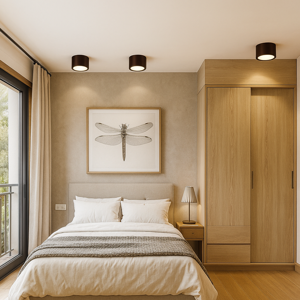 Lámpara de Techo Nórdica LED | Reflector Cilíndrico