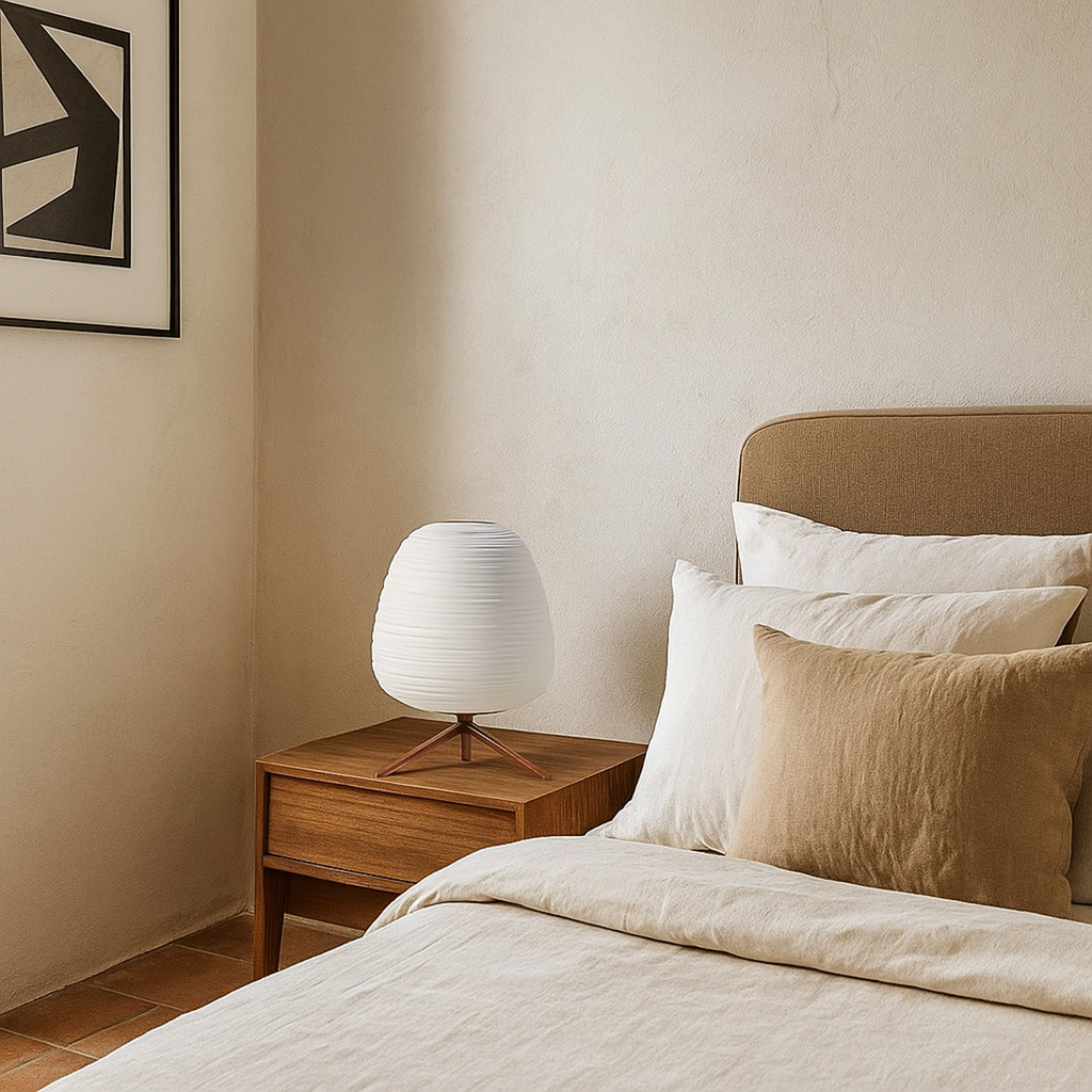 Glass Table Lamp | Soft Light for Indoor Use