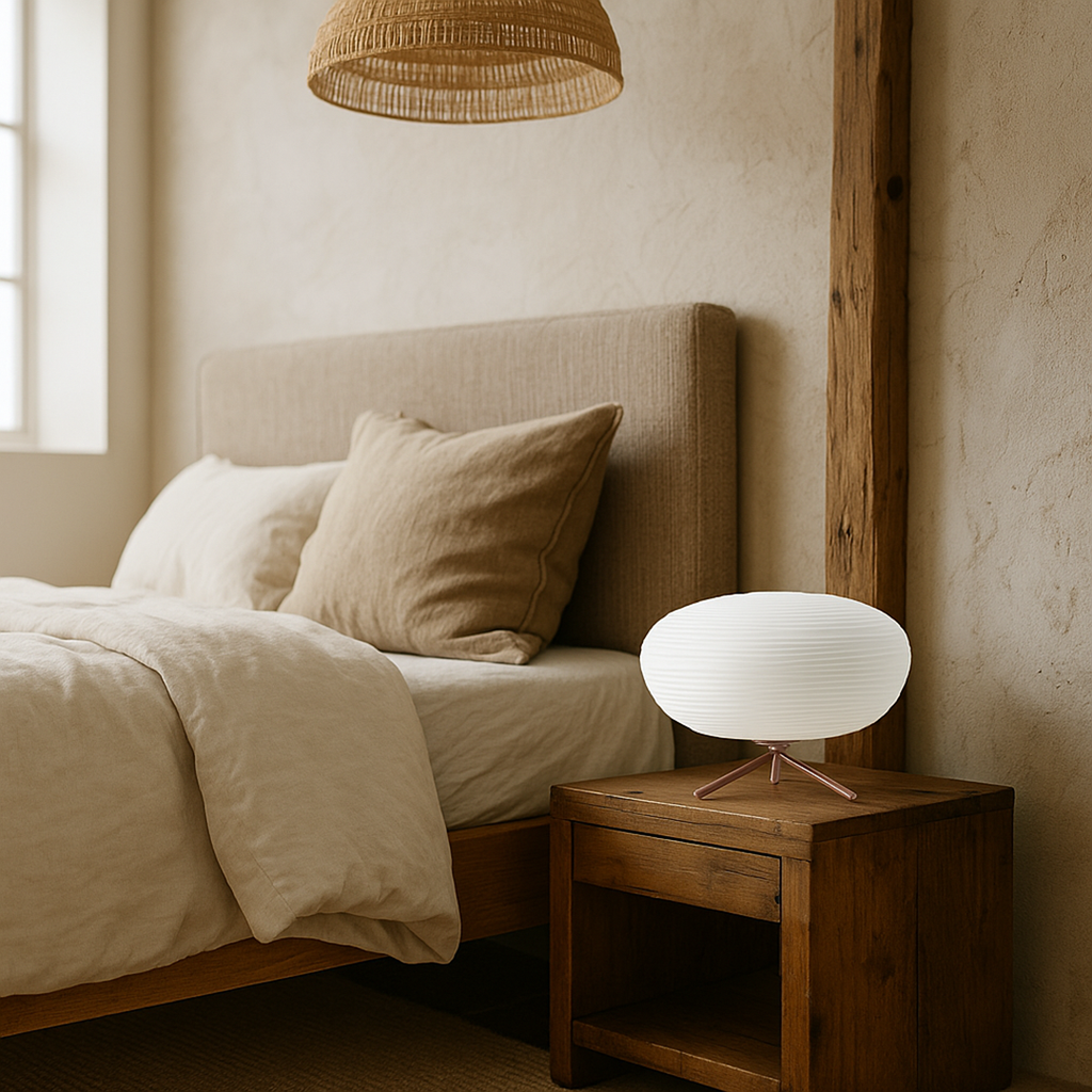 Glass Table Lamp | Soft Light for Indoor Use