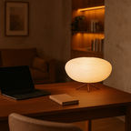 Glass Table Lamp | Soft Light for Indoor Use