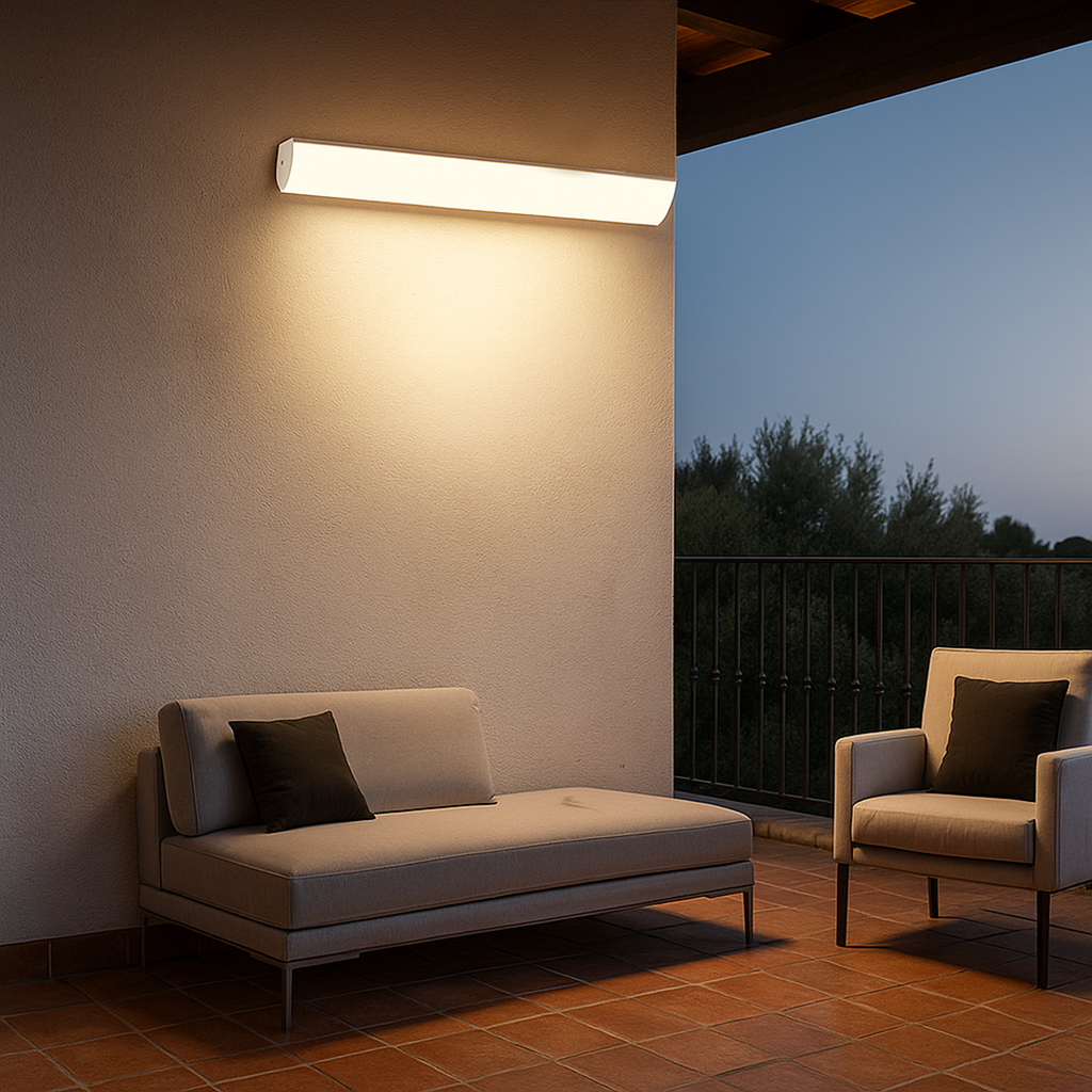 Lámpara de Pared Exterior Escandinava | Luz LED