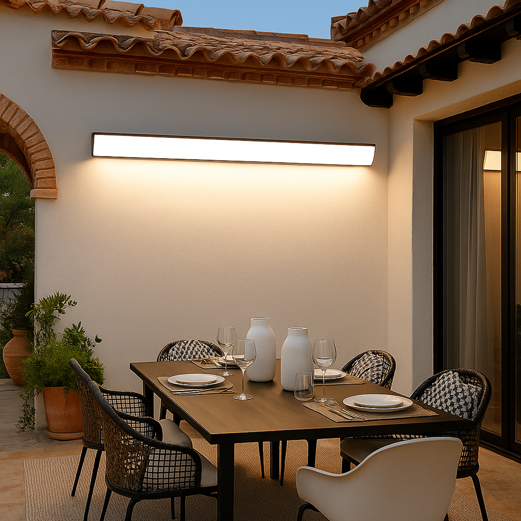 Lámpara de Pared Exterior Escandinava | Luz LED