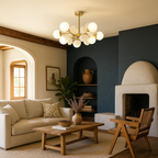 Hanging Ceiling Lamp of Glass and Metal | Multicolored Design