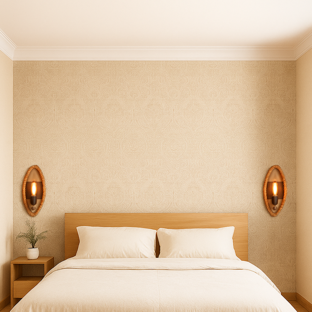 Vintage Scandinavian Wall Lamp | Rope Design