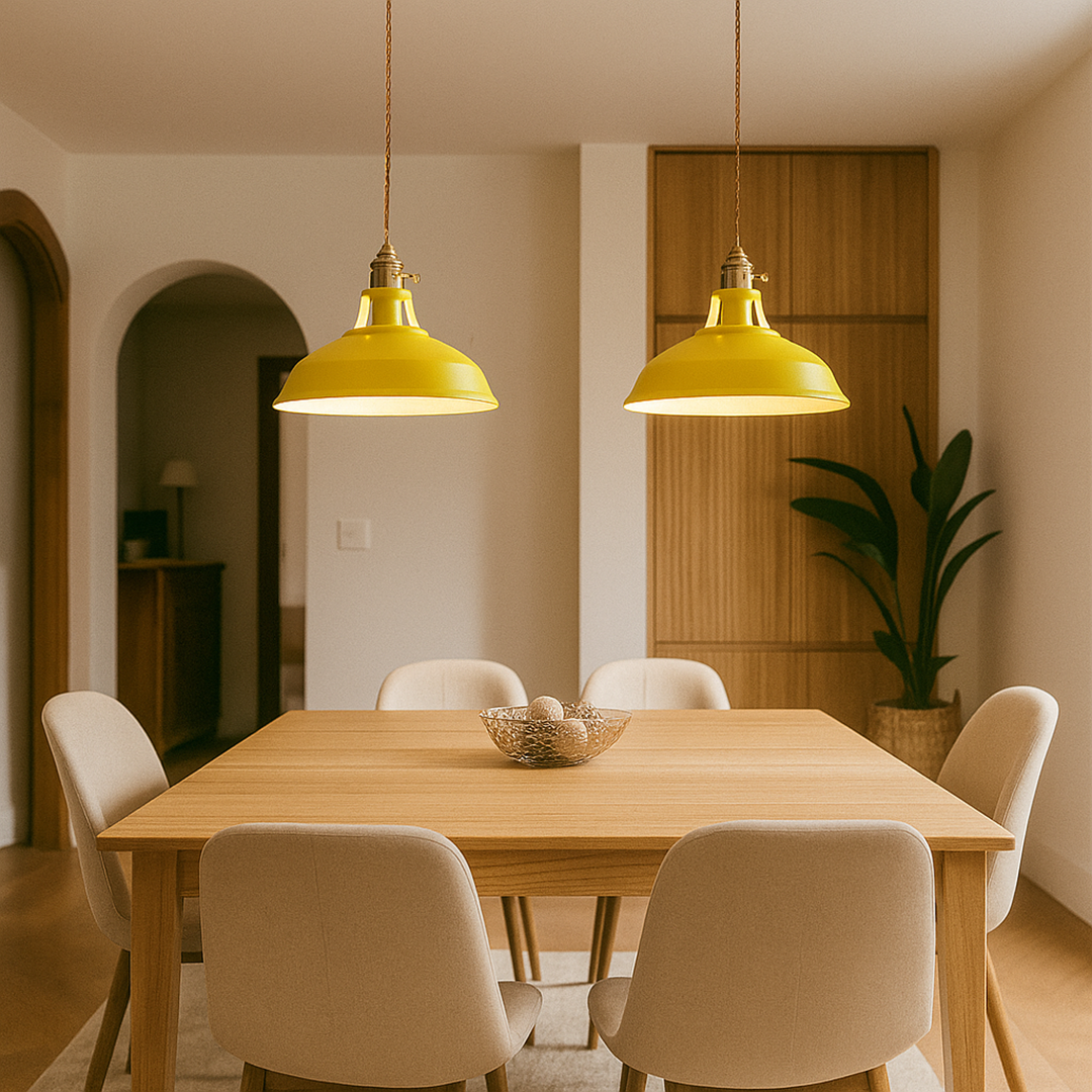 Lámpara de Techo Colgante Industrial | Colores Decorativos