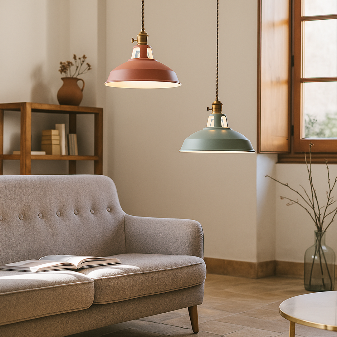 Lámpara de Techo Colgante Industrial | Colores Decorativos