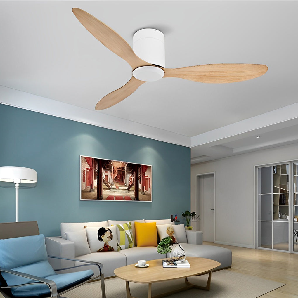 Modern Ceiling Fans with Lighting, 3 Blades, Quiet, Adjustable and Remote Control