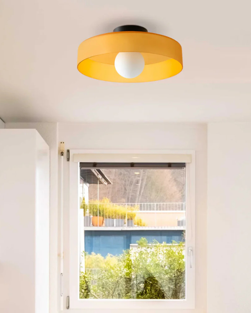 Lámpara de Pared Moderna de Vidrio Ø25cm | Diseño Estilizado