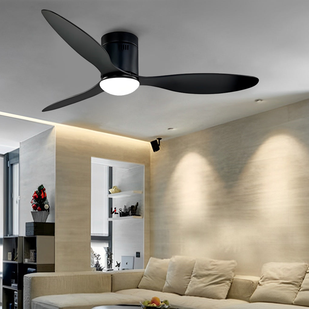 Modern Ceiling Fans with Lighting, 3 Blades, Quiet, Adjustable and Remote Control