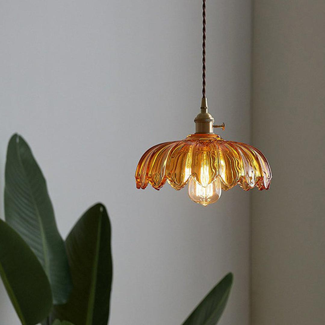 Vintage Floral Pendant Lamp | Aesthetic Interiors