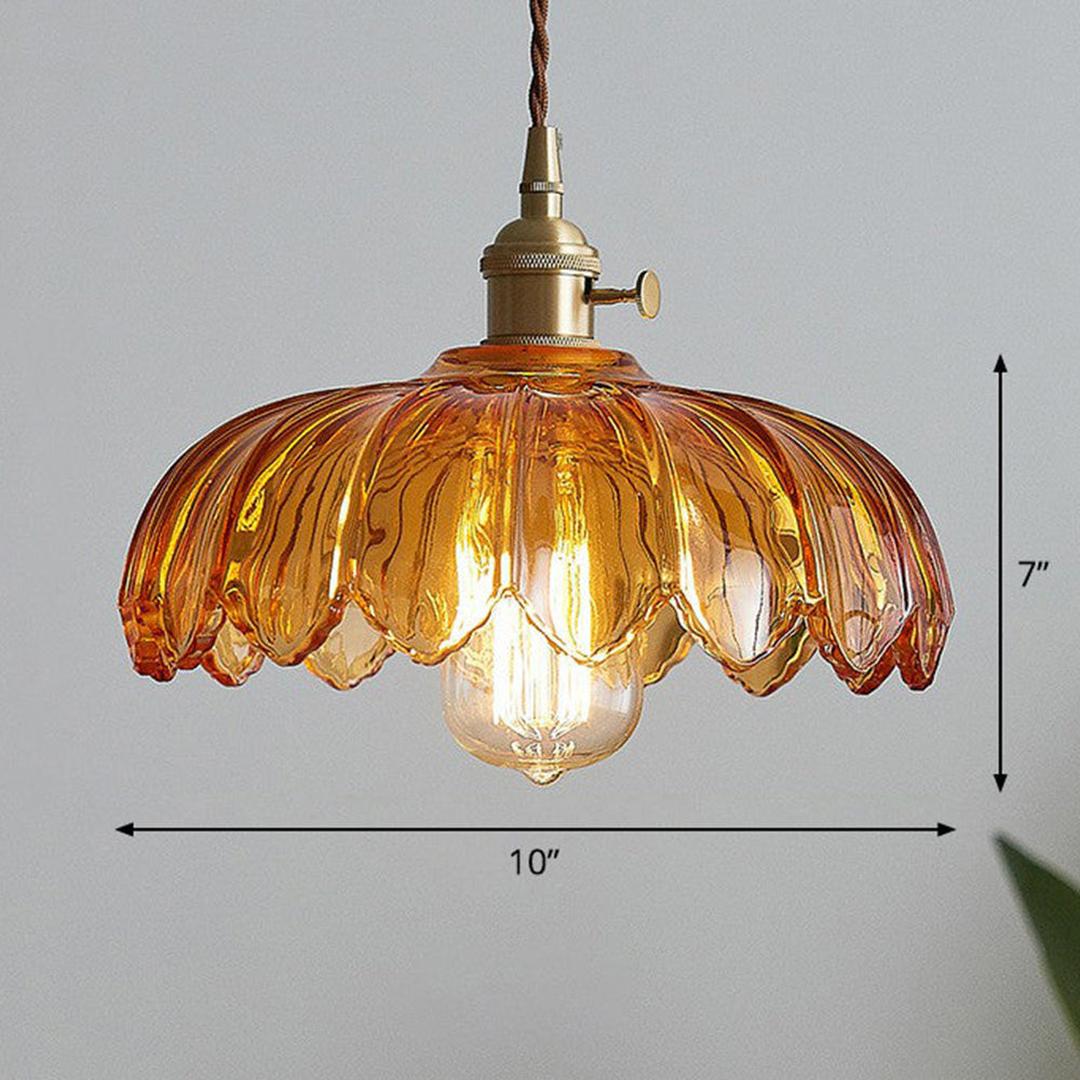 Vintage Floral Pendant Lamp | Aesthetic Interiors