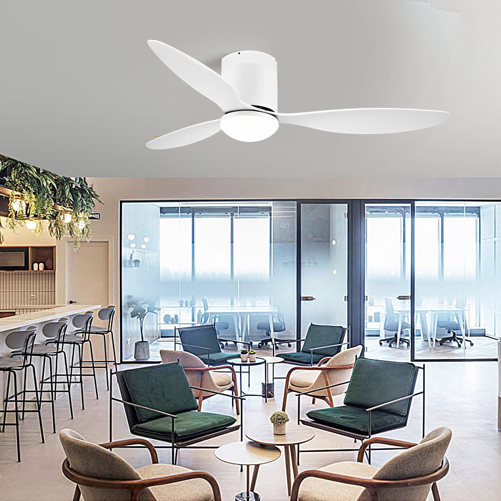 Modern Ceiling Fans with Lighting, 3 Blades, Quiet, Adjustable and Remote Control