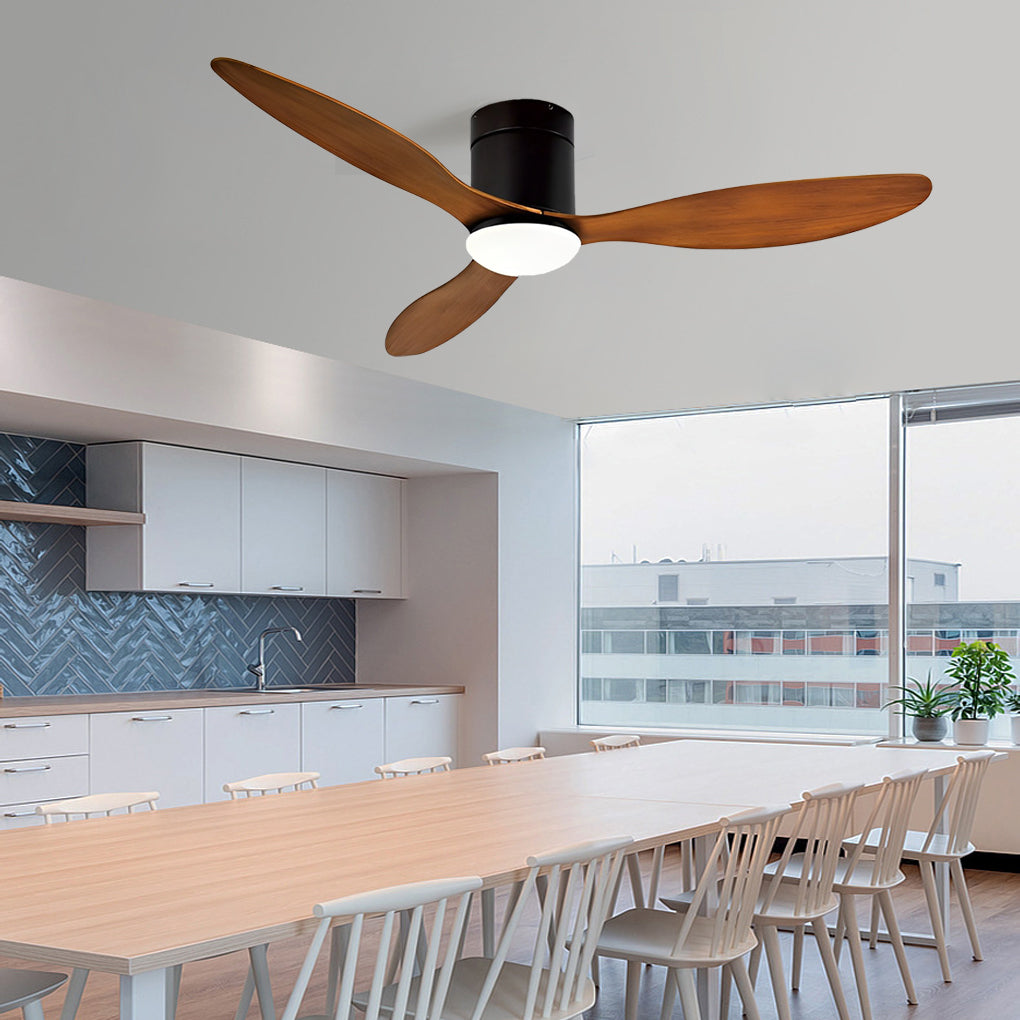 Modern Ceiling Fans with Lighting, 3 Blades, Quiet, Adjustable and Remote Control
