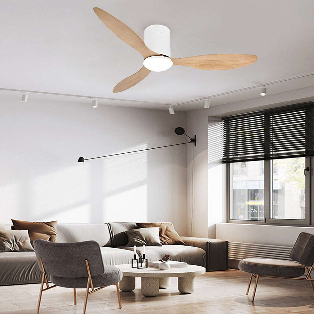 Modern Ceiling Fans with Lighting, 3 Blades, Quiet, Adjustable and Remote Control