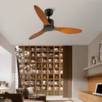 Modern Ceiling Fans with Lighting, 3 Blades, Quiet, Adjustable and Remote Control