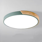 Round Wooden Ceiling Lamp | Nordic Style