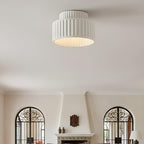 Lámpara Colgante Moderna Color Crema | Redonda