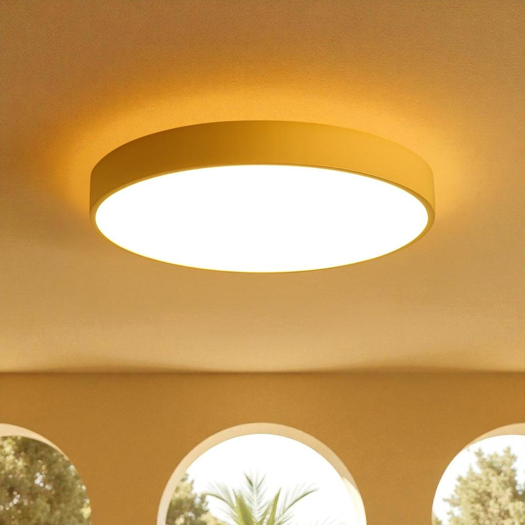 Lámpara de Techo LED Moderna de Hierro y Acrílico | Redonda