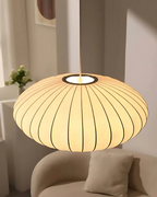 Lámpara Colgante de Seda de Lujo | Estilo Japandi