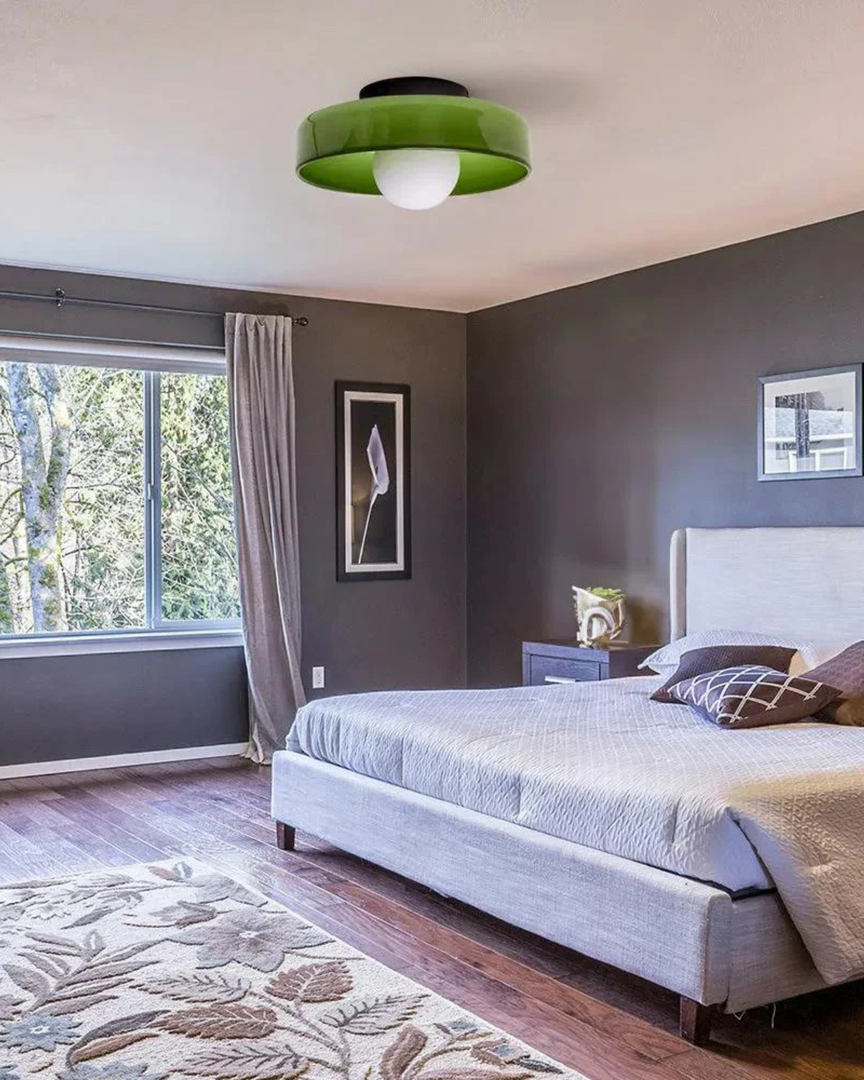 Lámpara de Pared Moderna de Vidrio Ø25cm | Diseño Estilizado