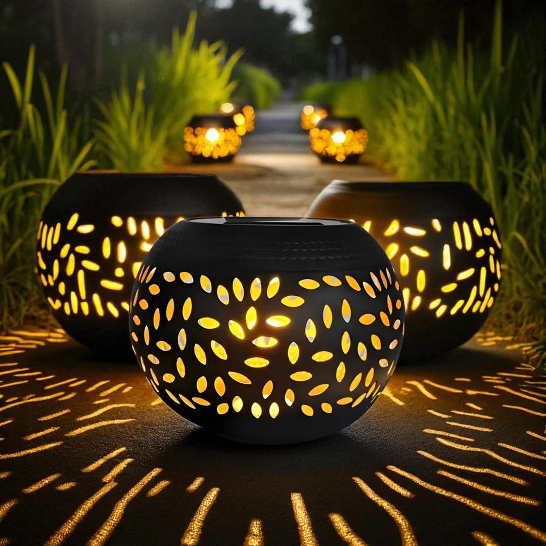 Lámpara Solar de Jardín con Puntos de Luz | Para Exterior