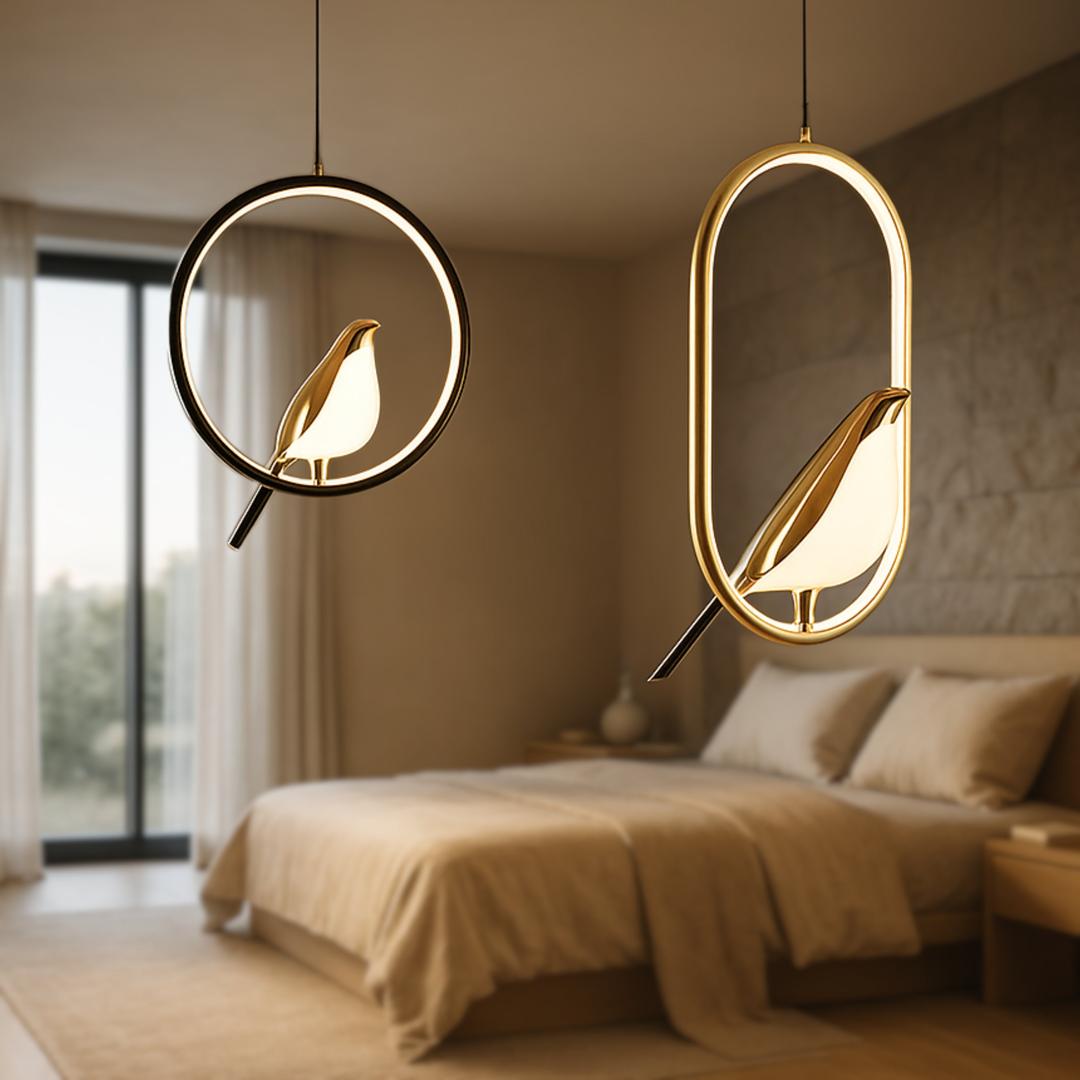 Lámpara De Techo Pájaro De Diseño Moderno | LED