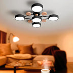 Lámpara Semi-empotrada LED Moderna de Hierro y Acrílico | Redonda