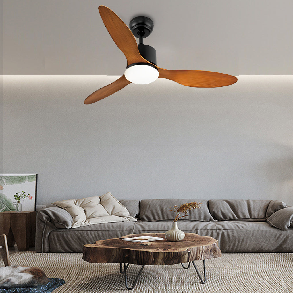 Modern Ceiling Fans with Lighting, 3 Blades, Quiet, Adjustable and Remote Control