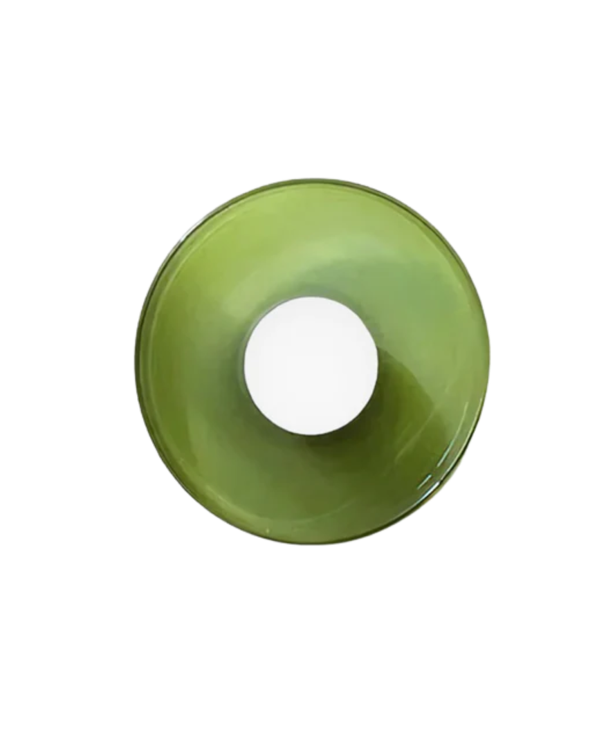 Lámpara de Pared Moderna de Vidrio Ø25cm | Diseño Estilizado