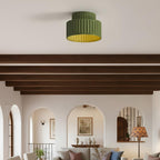 Lámpara Colgante Moderna Color Crema | Redonda