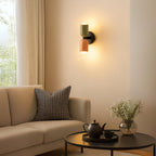 Lámparas de Pared LED Color Crema de Resina y Metal | Doble Cabeza