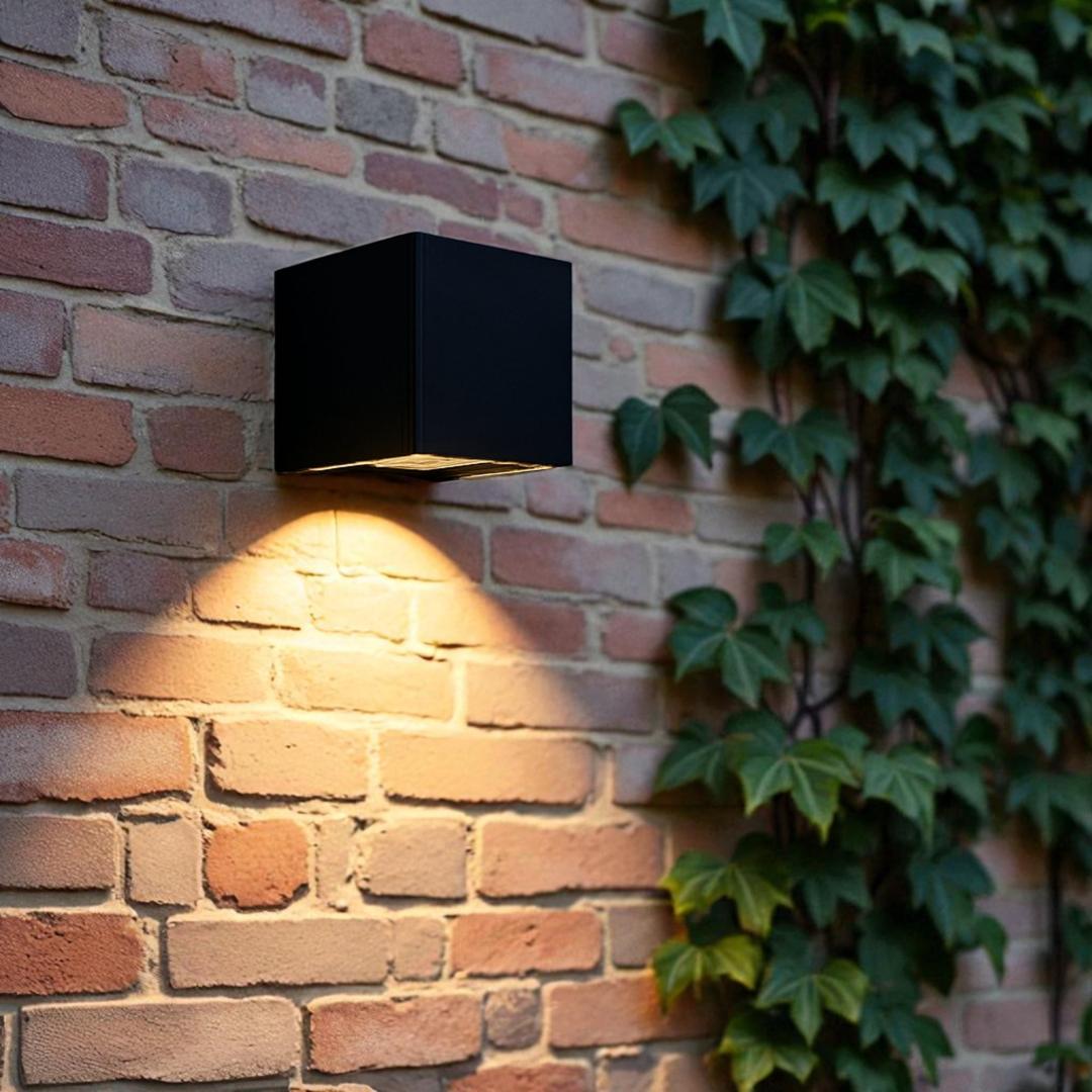 Lámpara de Pared LED Cubica Moderna de ABS | Luz Blanca Cálida