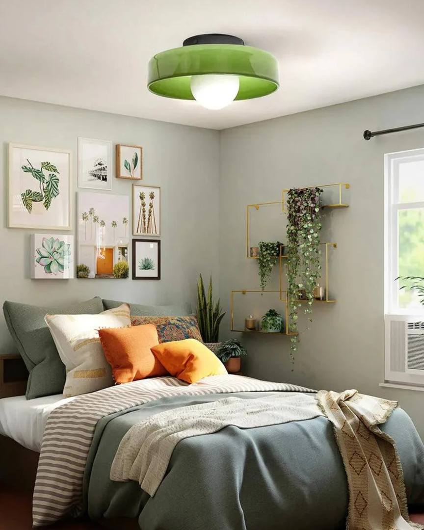 Lámpara de Pared Moderna de Vidrio Ø25cm | Diseño Estilizado