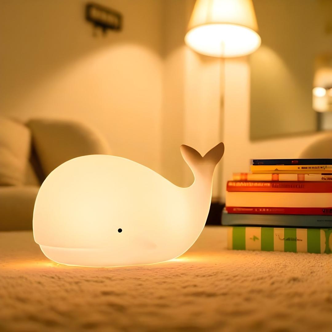 Lámpara Nocturna de Ballena Cambia Color | Moderna