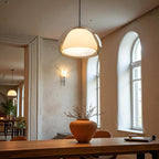 Lámpara Colgante De Vidrio En Cúpula | Cable Ajustable