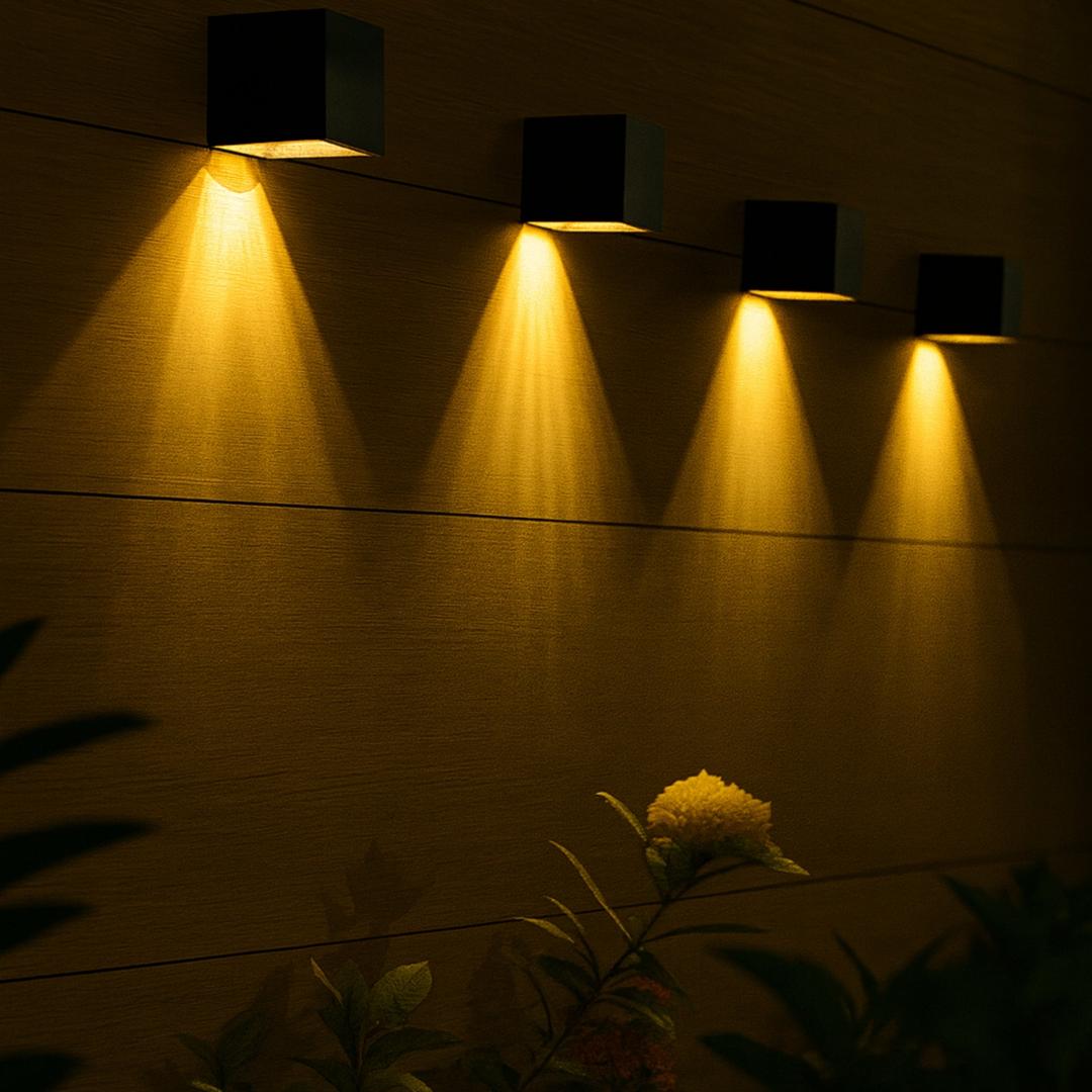 Lámpara de Pared LED Cubica Moderna de ABS | Luz Blanca Cálida