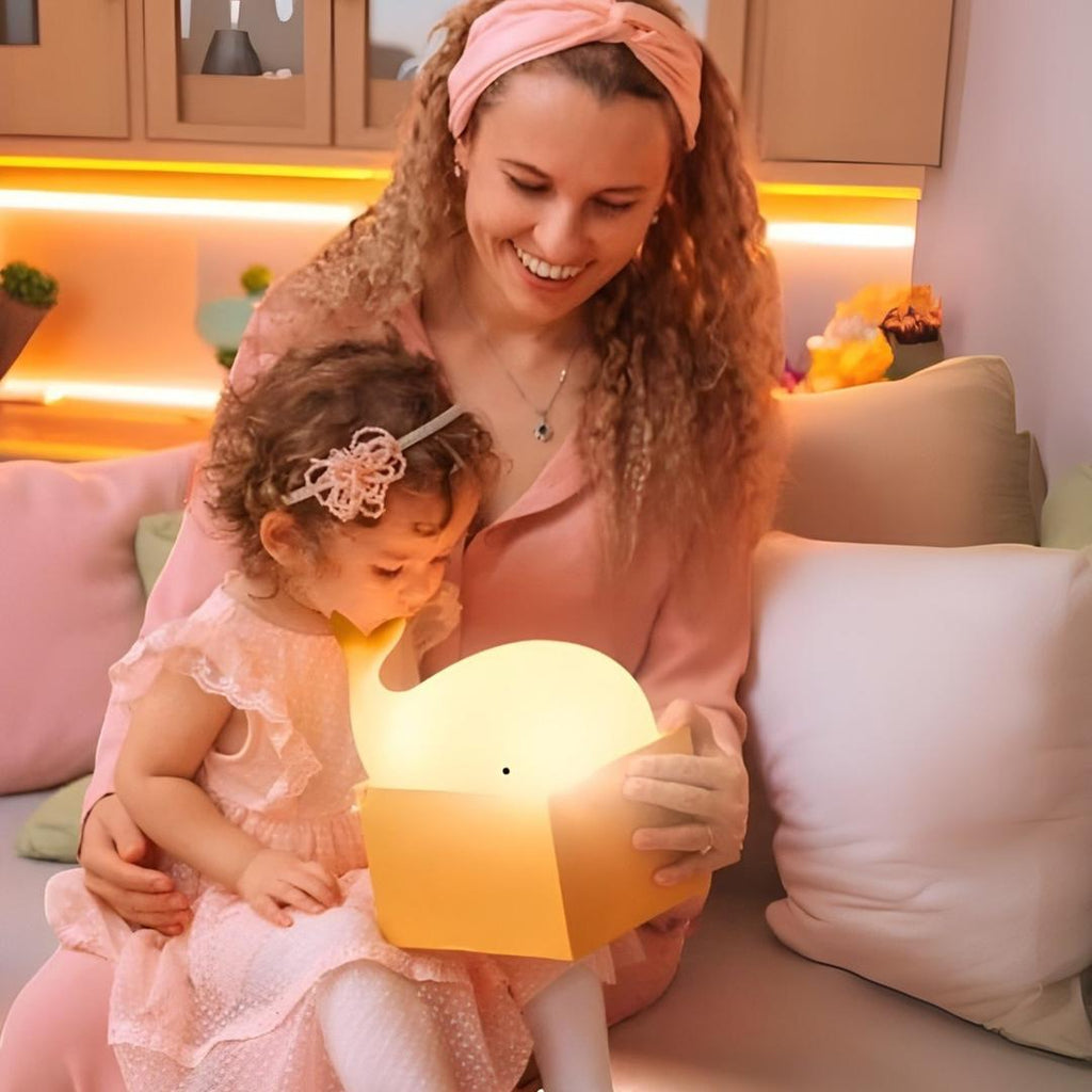 Lámpara Nocturna de Ballena Cambia Color | Moderna