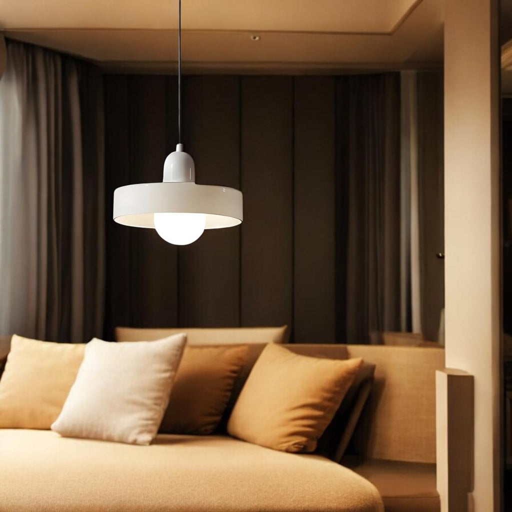 Lámpara Colgante De Vidrio | Altura Ajustable