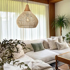 Lámpara Colgante de Ratán Escandinavo | Estética Boho